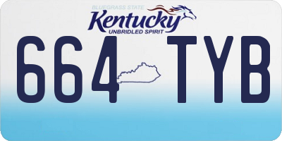 KY license plate 664TYB