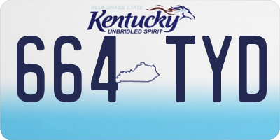 KY license plate 664TYD