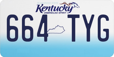 KY license plate 664TYG