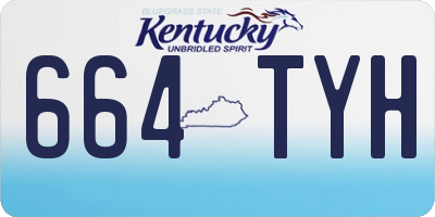 KY license plate 664TYH