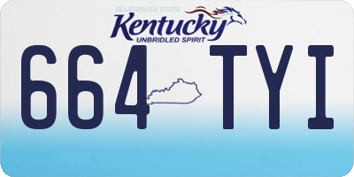 KY license plate 664TYI