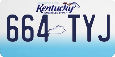 KY license plate 664TYJ