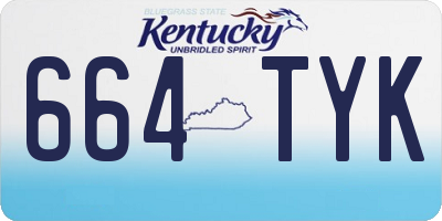 KY license plate 664TYK