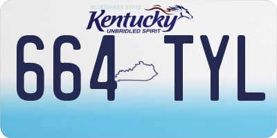 KY license plate 664TYL