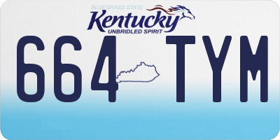 KY license plate 664TYM