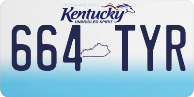 KY license plate 664TYR