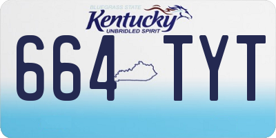 KY license plate 664TYT