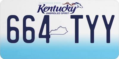 KY license plate 664TYY