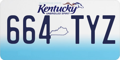 KY license plate 664TYZ