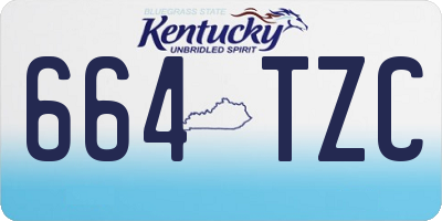 KY license plate 664TZC