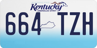 KY license plate 664TZH