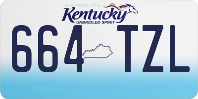 KY license plate 664TZL