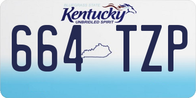 KY license plate 664TZP