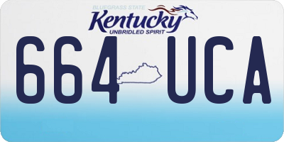 KY license plate 664UCA