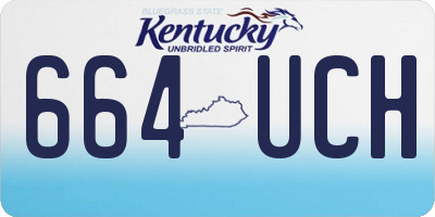 KY license plate 664UCH