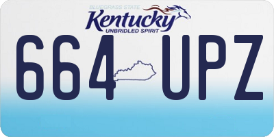 KY license plate 664UPZ