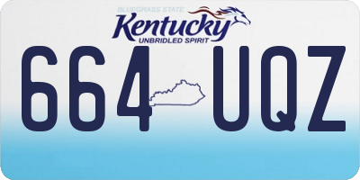 KY license plate 664UQZ
