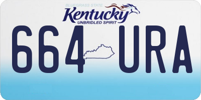 KY license plate 664URA