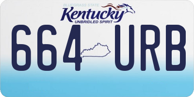 KY license plate 664URB