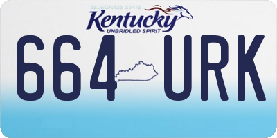 KY license plate 664URK