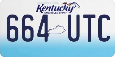 KY license plate 664UTC