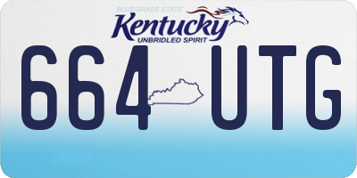 KY license plate 664UTG