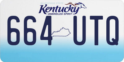 KY license plate 664UTQ