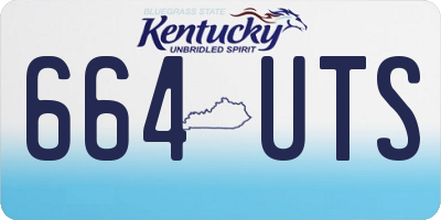 KY license plate 664UTS