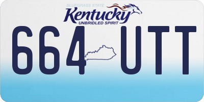 KY license plate 664UTT