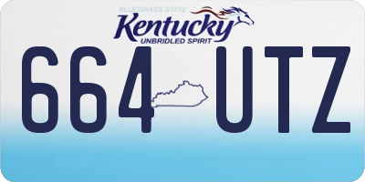 KY license plate 664UTZ
