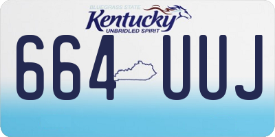 KY license plate 664UUJ