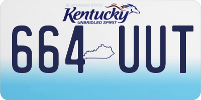 KY license plate 664UUT