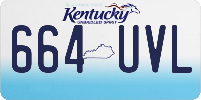 KY license plate 664UVL