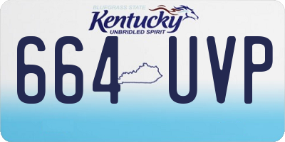 KY license plate 664UVP