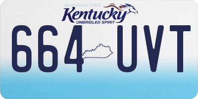 KY license plate 664UVT