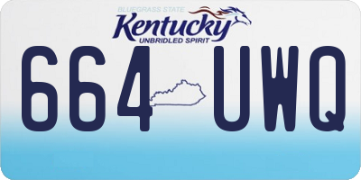 KY license plate 664UWQ