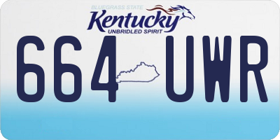 KY license plate 664UWR