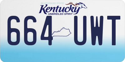 KY license plate 664UWT