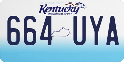 KY license plate 664UYA