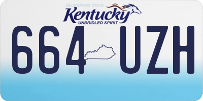 KY license plate 664UZH