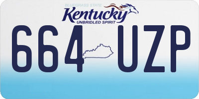 KY license plate 664UZP