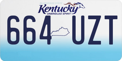 KY license plate 664UZT