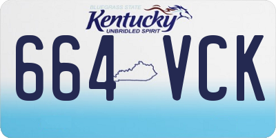 KY license plate 664VCK