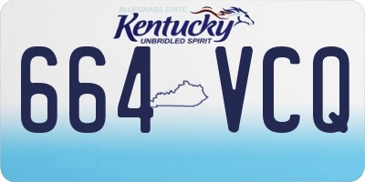 KY license plate 664VCQ