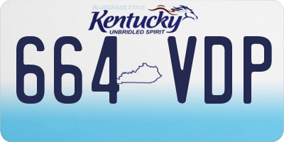 KY license plate 664VDP