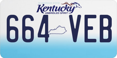 KY license plate 664VEB