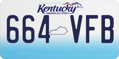 KY license plate 664VFB