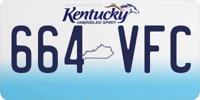 KY license plate 664VFC
