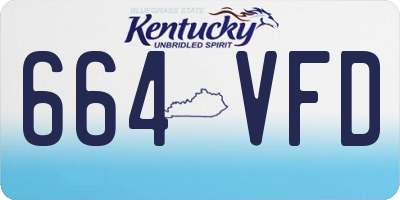 KY license plate 664VFD
