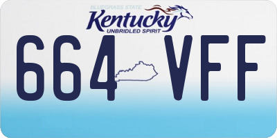 KY license plate 664VFF